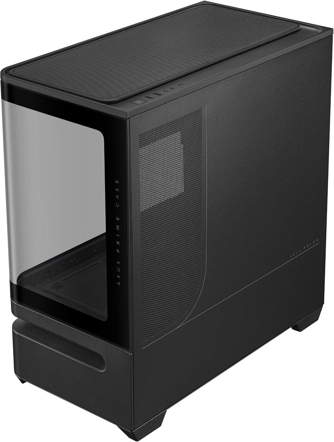 ASUS Prime AP202 ARGB Black mATX pc case with Fully Tempered Curved Glass, Supports Graphics Cards up to 420mm Long, 360mm Long radiators, Easy-Detach Rail, Patented Slot Vent, 3 Built-in ARGB Fans