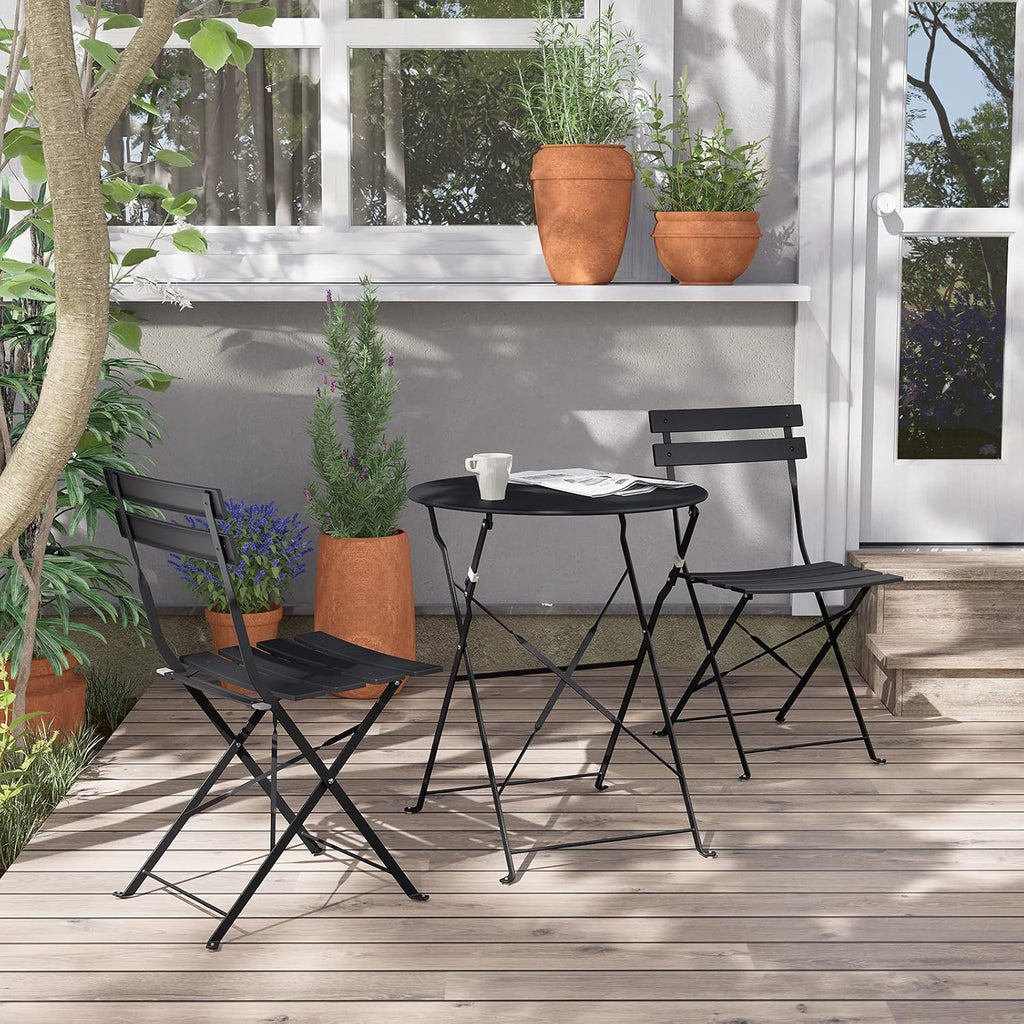 Grand patio 3pc Bistro Set (Black)