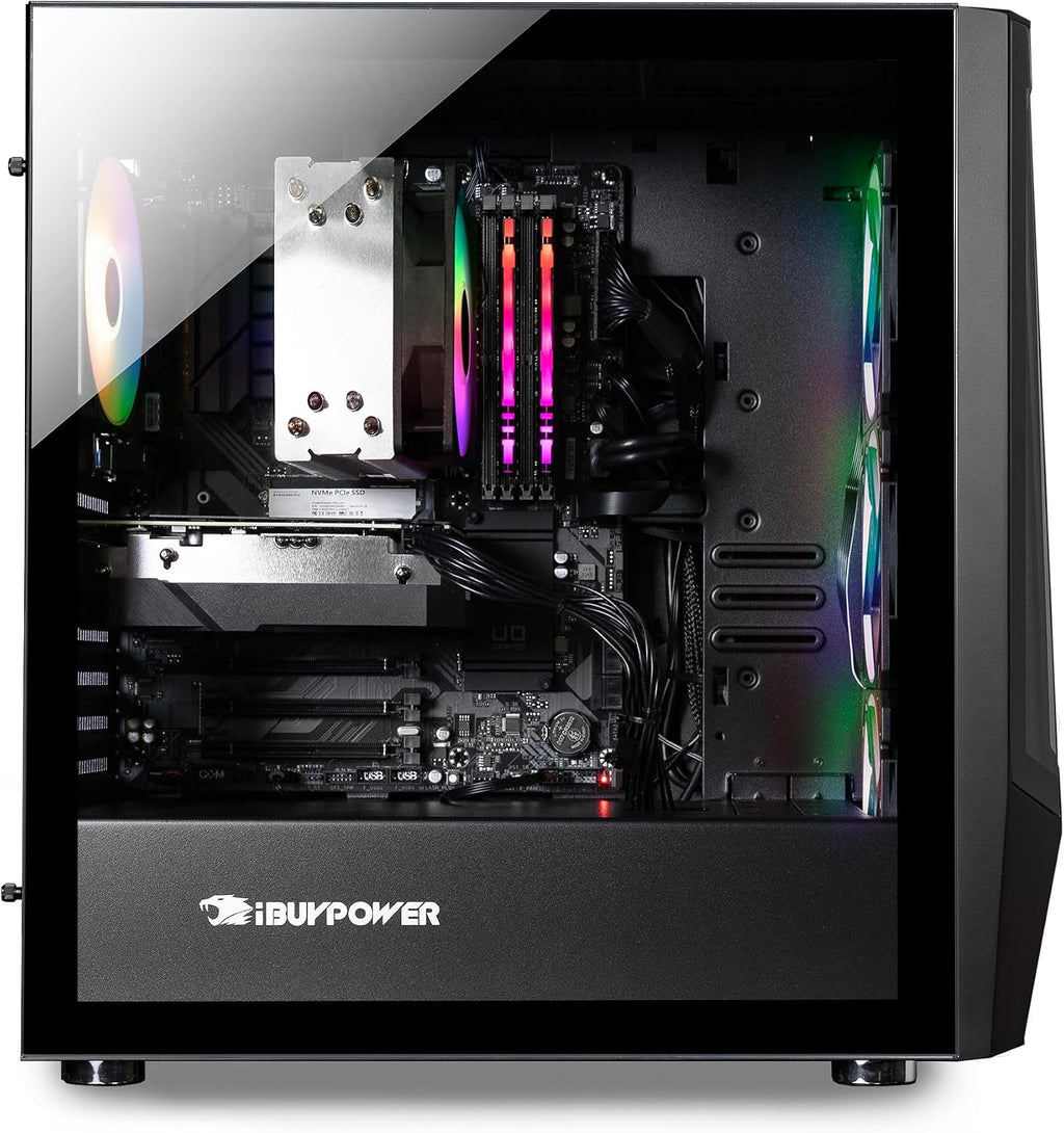 iBUYPOWER Trace Mesh Gaming PC Desktop Computer Intel Core i7 14700F CPU, NVIDIA GeForce RTX 4060 8GB GPU, 32GB DDR5 RGB 5600MHz RAM, 2TB NVMe SSD, Windows 11 Home Advanced,Keyboard,Mouse - TMI7N4601