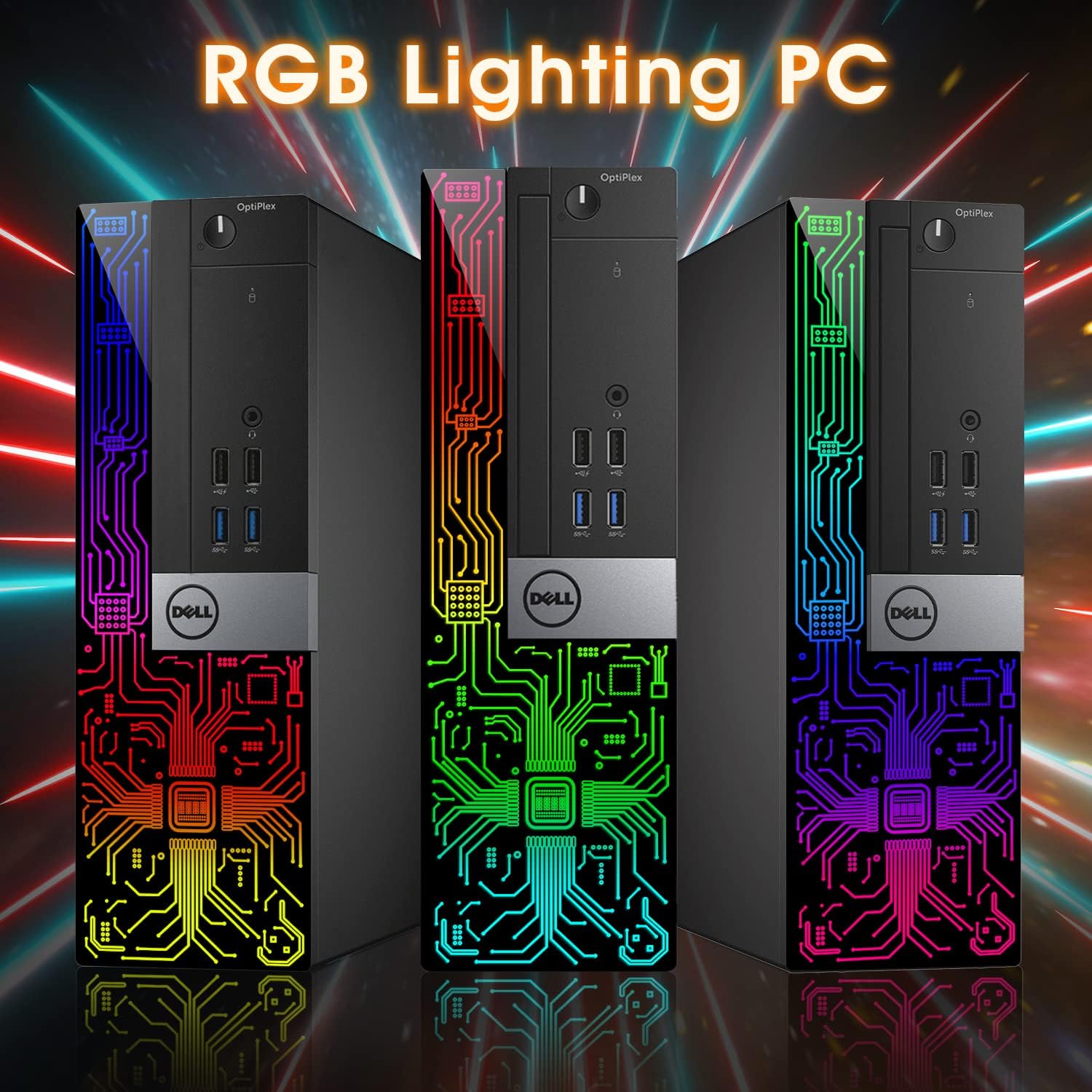 Dell OptiPlex 3060 SFF RGB Gaming Desktop, Intel Core i5-8500, 16GB RAM, 512GB NVMe, 1TB HDD, 22-inch HDMI Monitor, GeForce GT 1030 2GB GDDR5, Windows 11 Pro