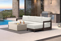 PURPLE LEAF Patio Furniture Set U-Shaped Outdoor Couch with 9.6' Thick Cushion and Soft Pillows 6 Piece Outdoor Sectional Sofas with Ottoman Modern Patio Conversation Sets for Yard Porch Deck, Bronze