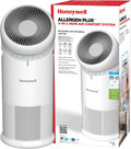 Honeywell Allergen Plus™ 3-in-1 HEPA Air Purifier for Home, Fan & Adjustable Airflow for Large Rooms up to 1928 Ft², Air Quality Sensor, Reduces Allergens, Pet Dander & Odors, HPA6000, White