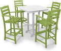 POLYWOOD® La Casa Café Bar Set, Lime/White