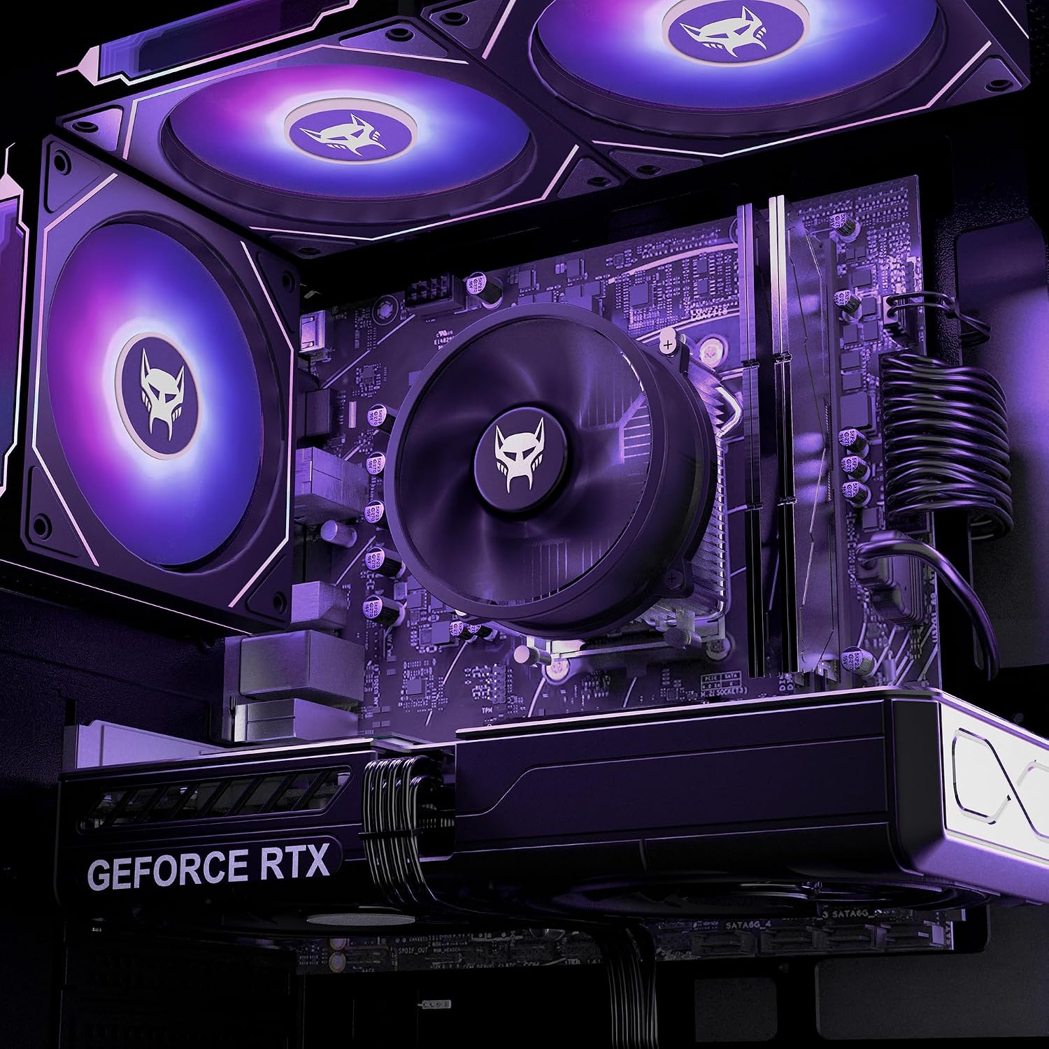 BEASTCOM Q5 Pro Gaming PC | AMD Ryzen 5 4500 6X 4,10GHz 12 Threads | GeForce RTX 3050 6GB | 16GB RAM | 1TB NVMe SSD | WiFi 5