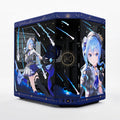 Hyte Y70 Hoshimachi Suisei Official Licensed - Mid-Tower ATX Gaming PC Desktop Case - Panoramic Tempered Glass - Dual Chamber - High Airflow Chassis - PCIE 4.0 Riser Cable Included - Blue