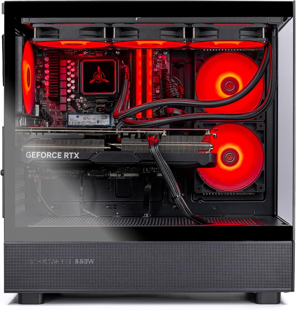 Skytech Azure 3 Gaming PC Desktop, Ryzen 7 9800X3D 4.7 GHz (5.2 GHz Turbo), NVIDIA RTX 5080 16GB, X670 Board, 2TB NVMe SSD, 32GB DDR5 RAM 6000 RGB, 850W Gold ATX 3 PSU, 360mm ARGB AIO, Wi-Fi, Win 11