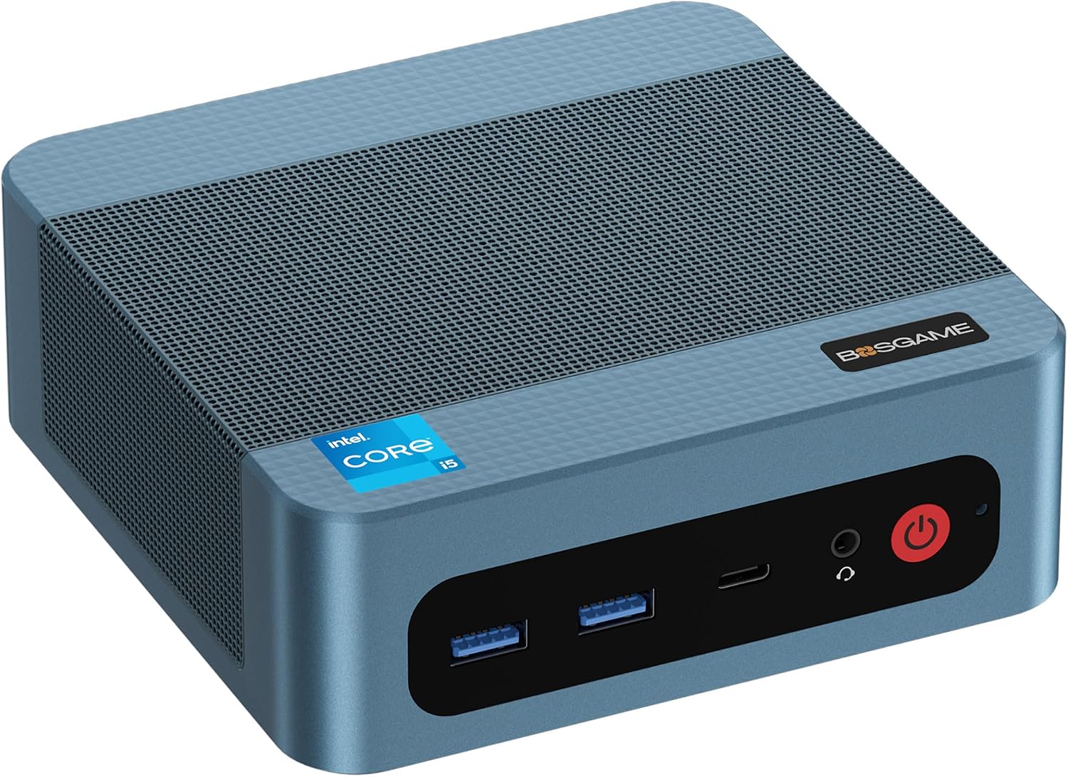 BOSGAME Mini PC Intel Core i5 12450H(8C/12T, up 4.4GHz), 16GB DDR4 RAM 512GB PCIe SSD, Mini Desktop Computer Dual LAN,USB3.2,WiFi6E,4K Triple Display