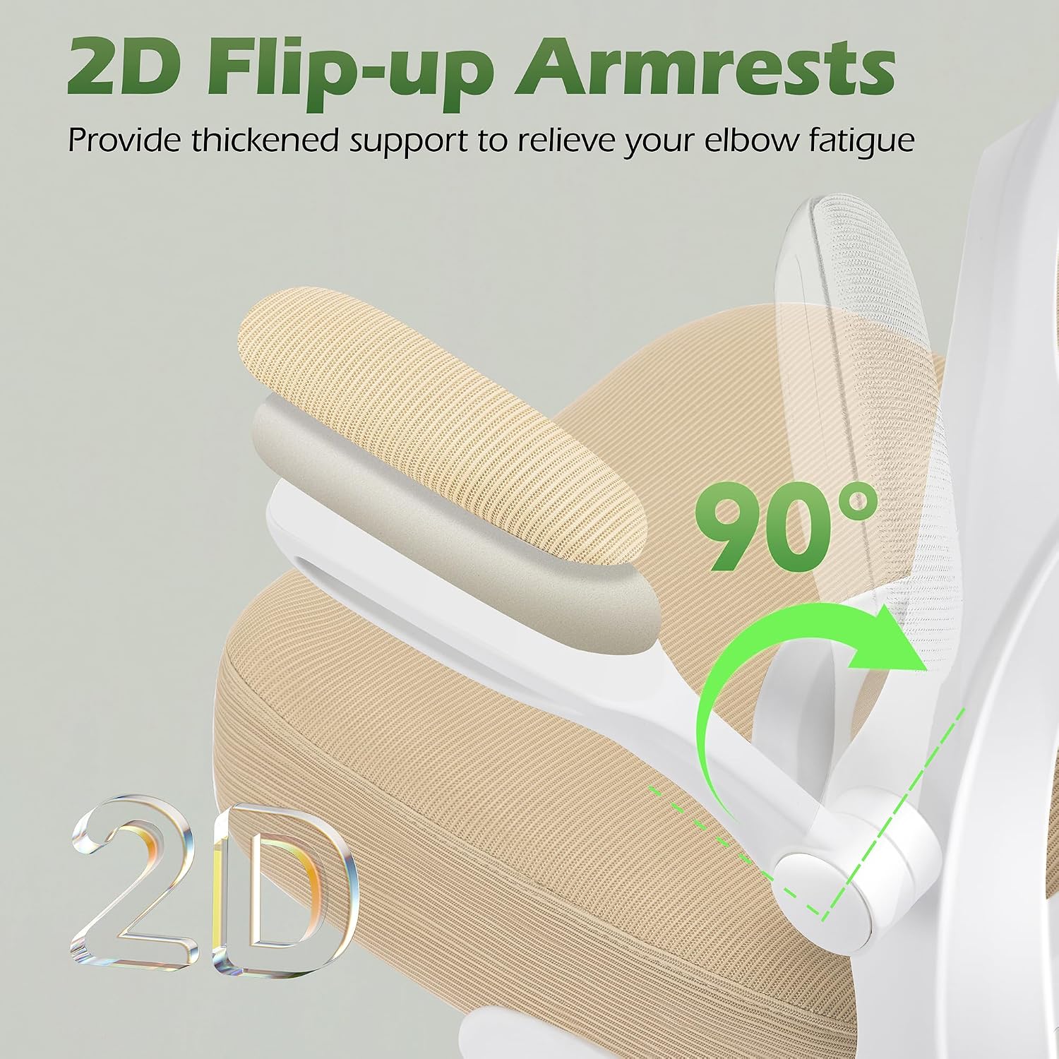 AreShark Office Chair Ergonomic Desk Chairs with Adjustable Lumbar Support& Headrest Hanger, High Back Breathable Mesh Chair with Wheels, Rolling Swivel Comfy Task Computer Chair for Home Work Gaming