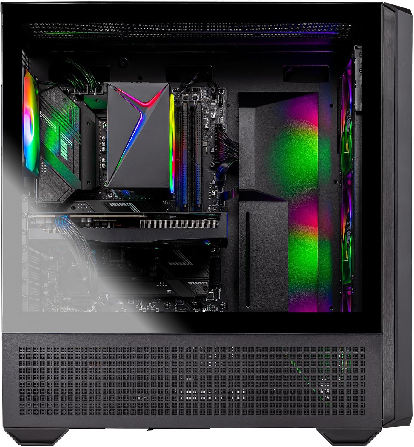 Skytech Gaming Edge Desktop PC, Ryzen 5 5500 3.6 GHz (4.2GHz), NVIDIA RTX 5060, 1TB NVMe SSD, 16GB DDR4 RAM 3200, 650W Gold PSU, Wi-Fi, Win 11