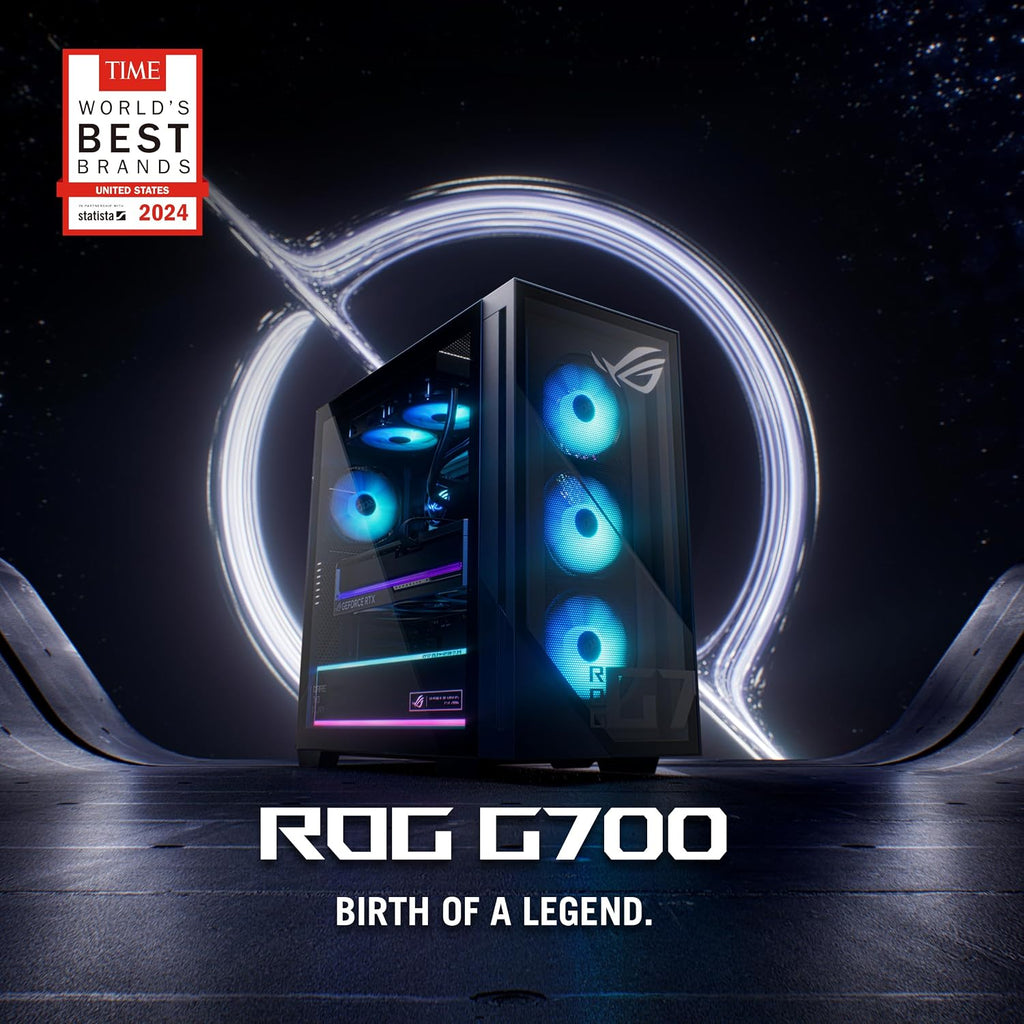 ASUS ROG G700 (2025) Gaming Desktop PC, Intel® Core™ Ultra 7 265F Processor, NVIDIA® GeForce RTX™ 5070, 1TB M.2 NVMe™ PCIe® 4 SSD, 16GB DDR5 RAM, Windows 11 Home, G700TF-DS774