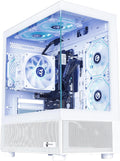 NINGMEI Soul Gaming PC Desktop,AMD Ryzen 7 5700G 8 core 3.8GHz(up to 4.6GHz),AMD Radeon Vega Graphics,16GB DDR4 RAM 3200MHz,1TB NVME SSD,550W PSU, Windows 11 Home 64-bit.