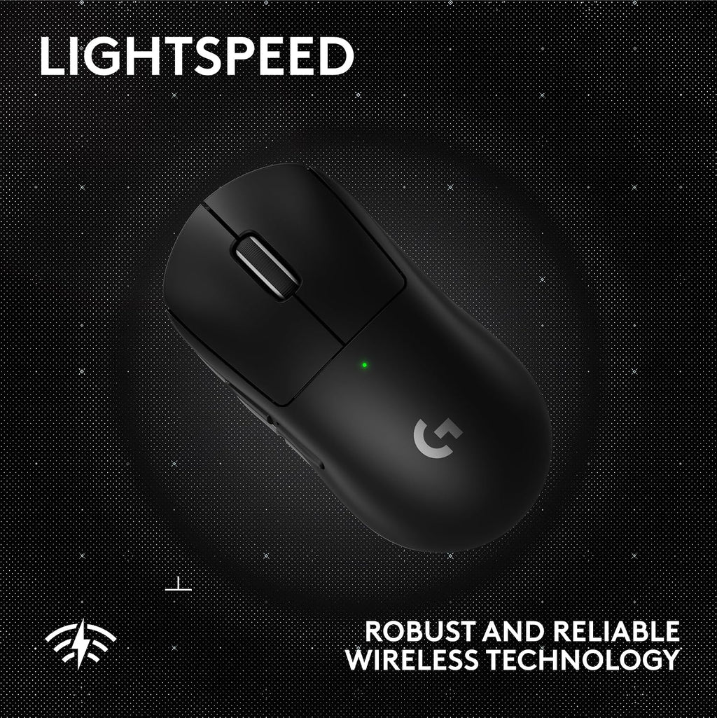 Logitech G PRO X Superlight 2 SE Wireless Gaming Mouse, 60 g pro-Grade Mouse with 5 programmable Buttons, 44K DPI Sensor, 888+ IPS, 1 kHz Report Rate, USB-C Charging for PC/Mac - Black