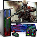 BTO HP G2 RGB Gaming Desktop PC – Intel i5 6th Gen Processor – 16GB Ram – 1TB SSD – NVIDIA GeForce GTX 1050 Ti DDR5 – 24-inch Monitor – Wi-Fi – Windows 11 Pro – Computer Tower for PC Gamer (Renewed)