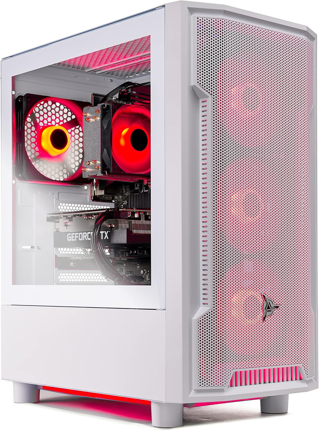 Skytech Gaming Archangel Gaming PC Desktop – AMD Ryzen 5 3600 3.6 GHz, NVIDIA RTX 3050, 500GB NVME SSD, 8GB DDR4 RAM 3200, 600W Gold PSU, 11AC Wi-Fi, Windows 11 Home 64-bit