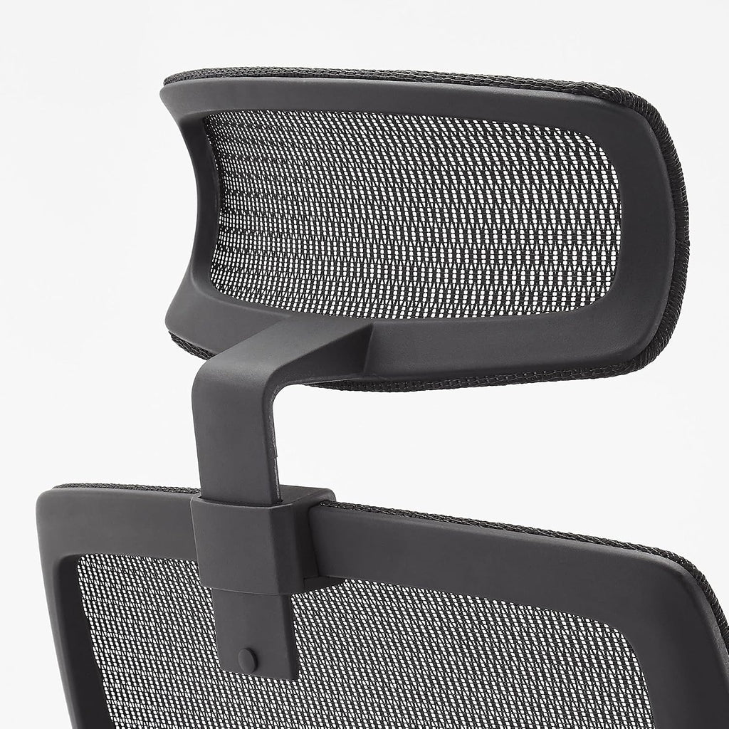 Amazon Basics Ergonomic High-Back Office Chair, Breathable Mesh, 360° Swivel, Easy to Assemble, Comfortable Flip-Up Armrests, 25.5'D x 26.25'W x 49.25'H, Black