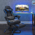 ELECWISH Gaming Chair, Reclining Computer Chair with Footrest and Lumbar Support, High Back Ergonomic Gamer Chair for Adults, Gaming Desk Chair with Headrest PU Leather