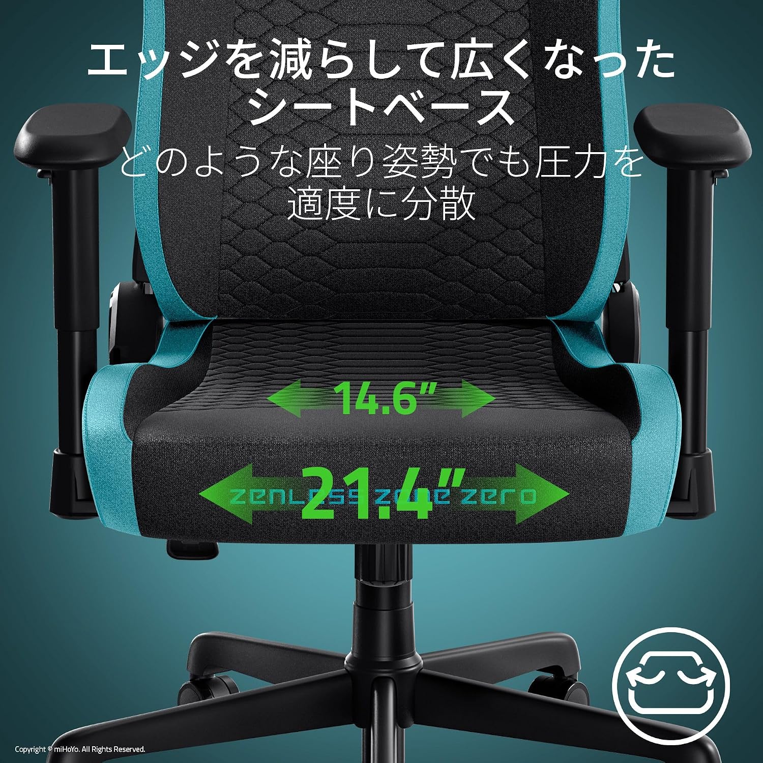 Zenless Zone Zero Gaming Chair, Razer Iskur V2 X Zenless Zone Zero Edition, Lumbar Support for Lumbar Support, Pressure Distributed in Any Sitting Position, High Density Foam Cushion, Reclines Up to