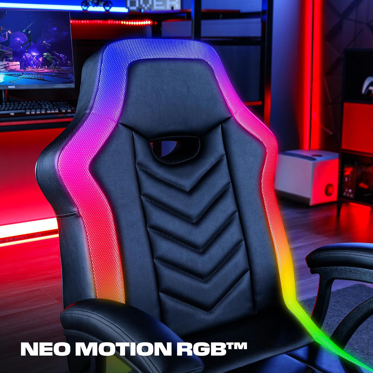 X Rocker PC Computer Gaming Desk Chair, Built-in Audio, College Dorm Essentials for Guys and Girls, Bedroom, Dorm Room Essentials, Foldable, Gifts for Gamers