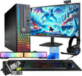 Dell RGB Light Gaming PC Bundle (Renewed) | Intel Core i5 | 16GB RAM | 500GB SSD | NVIDIA GT 1030 2GB | Windows 11 Pro | 24' FHD Monitor | RGB Soundbar, Keyboard, Mouse & Headphones | (Renewed)