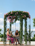 Garvee 8.8 ft Black Metal Garden Arbor - Birdcage Wedding Arch for Outdoor Ceremonies, Heavy-Duty Steel Pergola for Climbing Roses & Vines, Weather-Resistant Decorative Pavilion for Patio & Backyard
