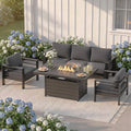 Solaste Aluminum Patio Furniture Set for All Weather, Oversized Metal Outdoor Furniture Set with 27.5' Deep Seating and 3.2' Wide Armrest, Outdoor Patio Conversation Sets with 10' Back Suport Cushion