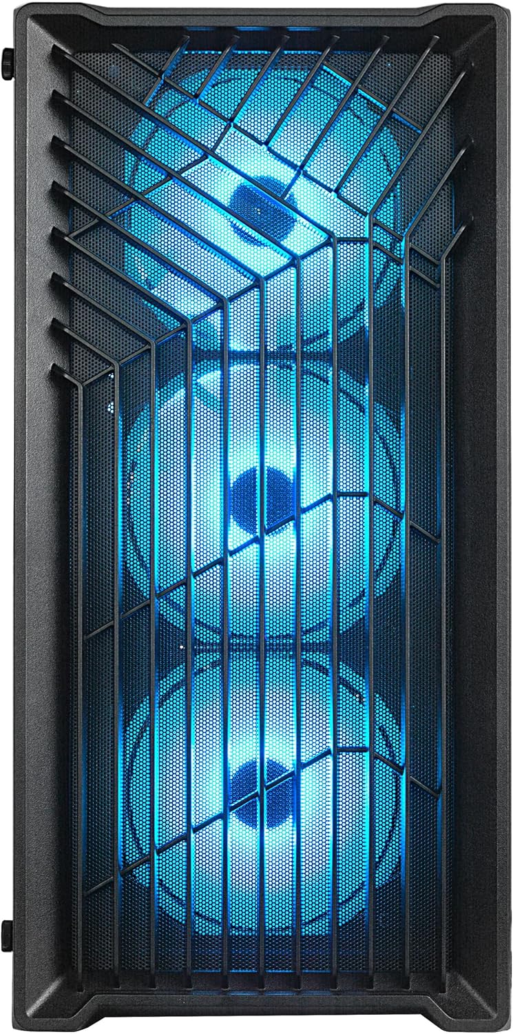 Gaming Desktop PC, Intel Core i3 12100F (Beats i7 8700) 4.30 GHz,AMD Radeon RX 580 8G GDDR5,16GB DDR5 RAM,1TB M.2 NVME SSD, Windows 11 Pro, WiFi, Bluetooth 5.0, VR Ready,RGB Fans x4