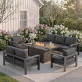 Solaste Aluminum Patio Furniture Set for All Weather, Oversized Metal Outdoor Furniture Set with 27.5' Deep Seating and 3.2' Wide Armrest, Outdoor Patio Conversation Sets with 10' Back Suport Cushion