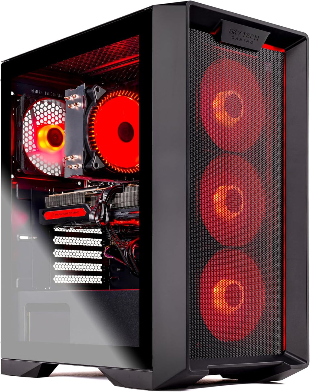 Skytech Nebula Gaming PC Desktop, Ryzen 5 3600 3.6 GHz (4.2GHz Turbo), NVIDIA RTX 3050 6GB, 1TB HDD, 16GB DDR4 RAM 3200, 600W Gold PSU, Wi-Fi, Win 11