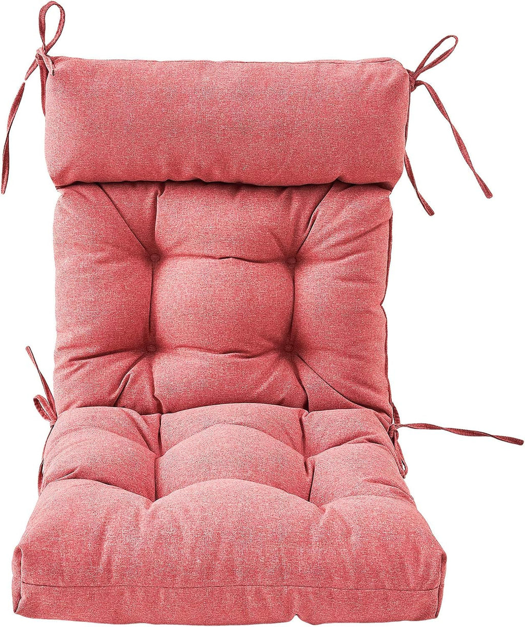 ARTPLAN Patio Chair Cushion,Tufted Adirondack Outdoor Chair Cushion,Wicker High Back Outdoor Seat Cushion,Set of 4, 44'X21'X4' (4 Pack)