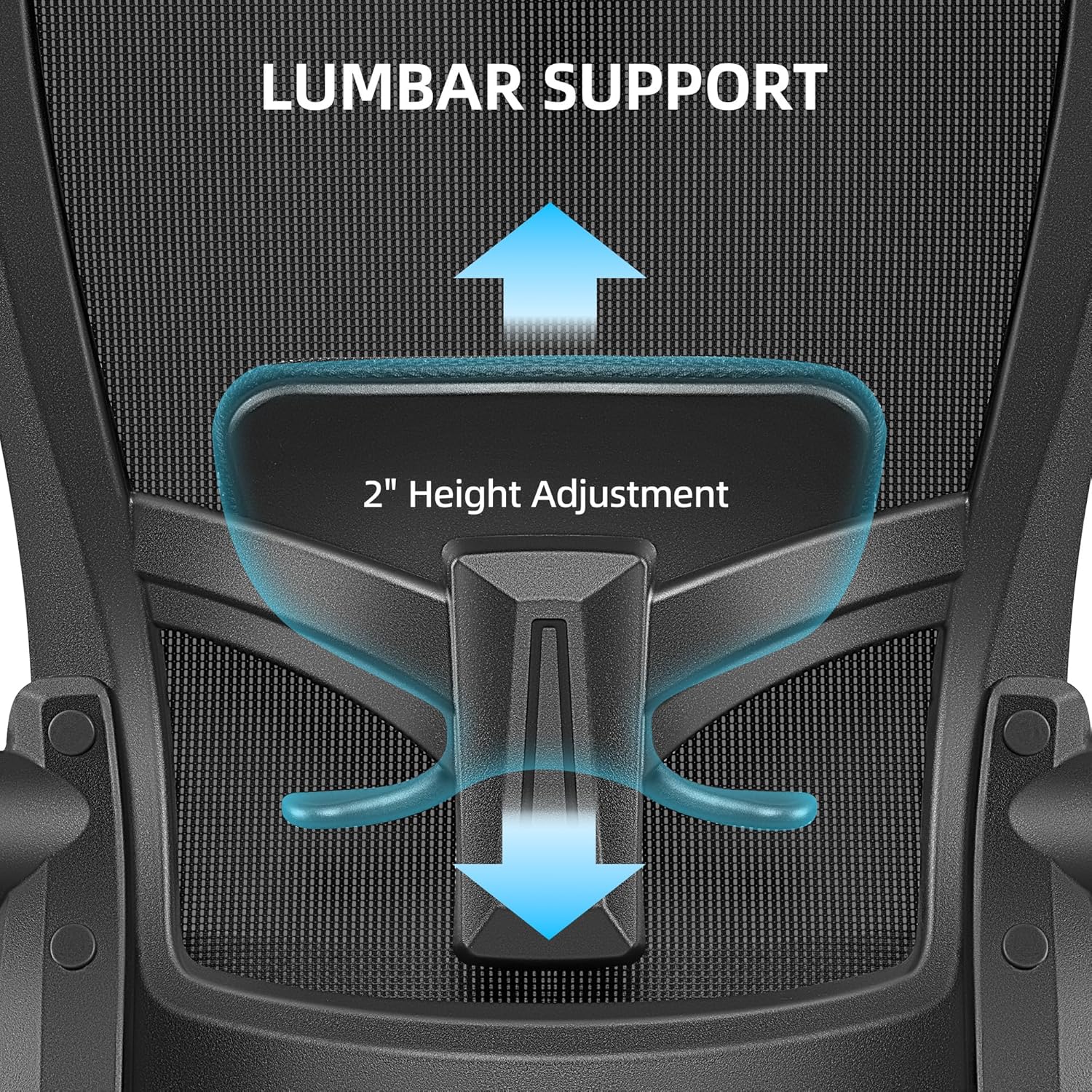 FelixKing Office Chair, Desk Chair with Adjustable Lumbar Support, Ergonomic Computer Chair with High Back and Armrest, Adjustable Height Gaming Chair Home Office Swivel Chair, Pack of 2, Black