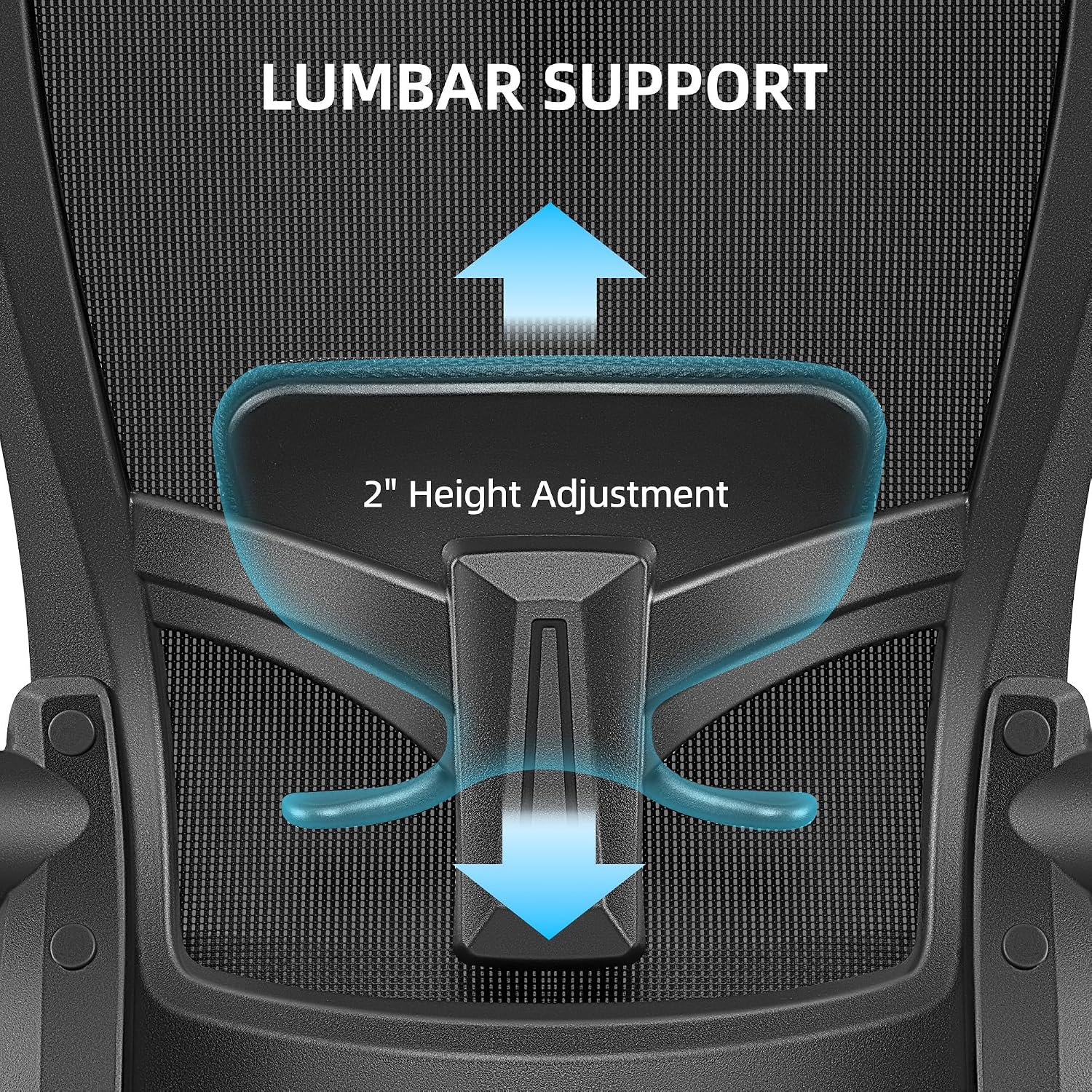 FelixKing Office Chair, Desk Chair with Adjustable Lumbar Support, Ergonomic Computer Chair with High Back and Armrest, Adjustable Height Gaming Chair Home Office Swivel Chair, Pack of 5, Black