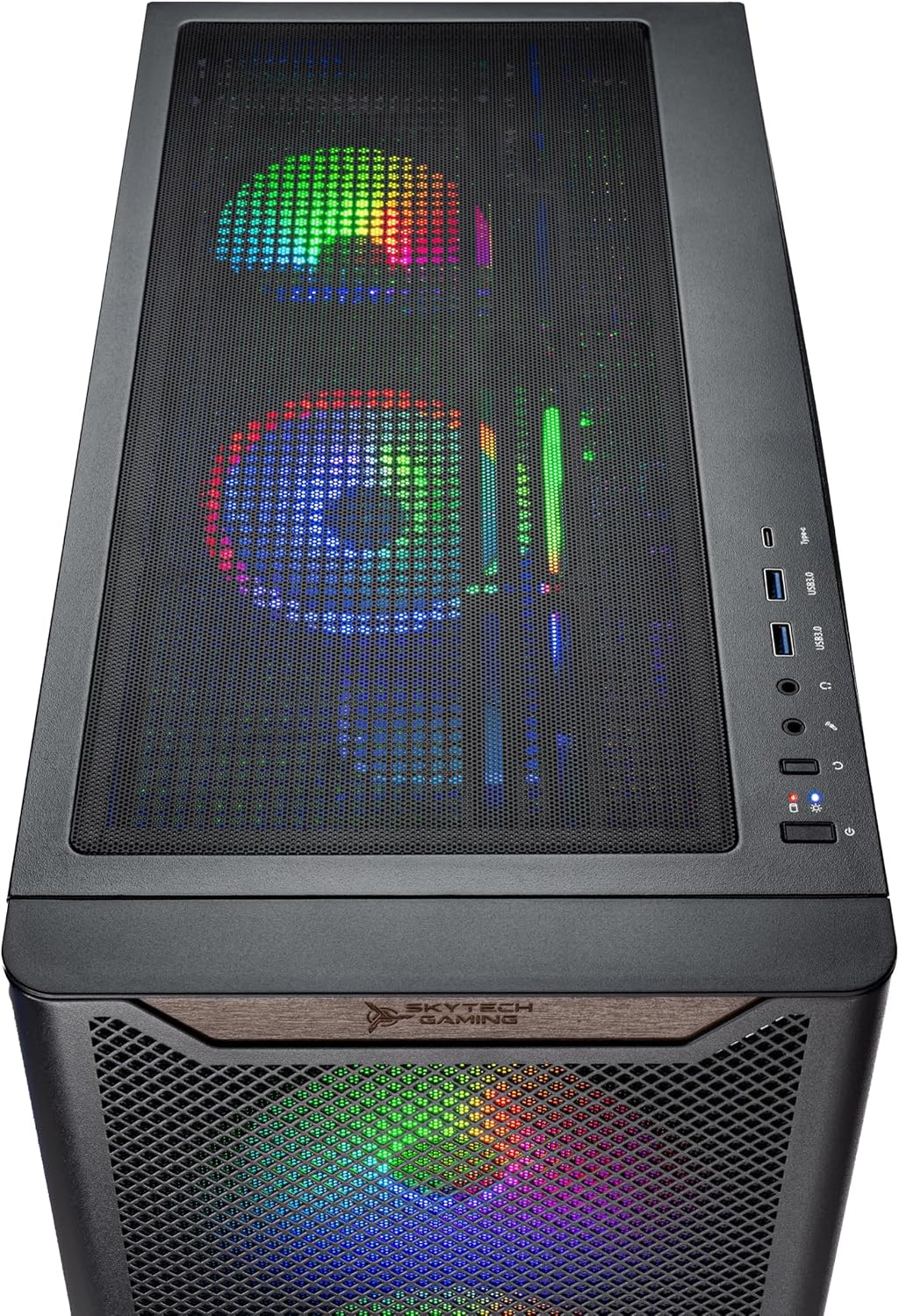 Skytech Gaming Chronos 3 Gaming PC, Intel i5 14400F 2.5GHz, NVIDIA RTX 5050 8GB VRAM, 1TB NVMe SSD, 16GB DDR4 RAM 3200, 650W Gold PSU, WI-FI 5, Windows 11, Desktop