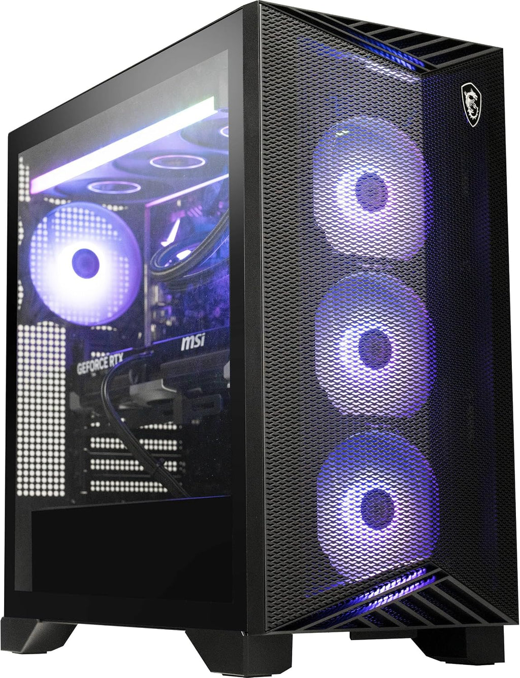 msi Aegis ZS Gaming Desktop, AMD Ryzen 9 9900X, GeForce RTX 5080, 32GB RAM, 2TB SSD, Liquid Cooling, Wi-Fi 7, Keyboard & Mouse Included, DIY Friendly, Windows 11 Pro