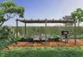Domi Outdoor Retractable Pergola 11' x 20',Heavy-Duty Aluminum Shelter with Double Sun Shade Pavilion Extra Large Canopy for Gardens Backyard and Decks,Dark Grey